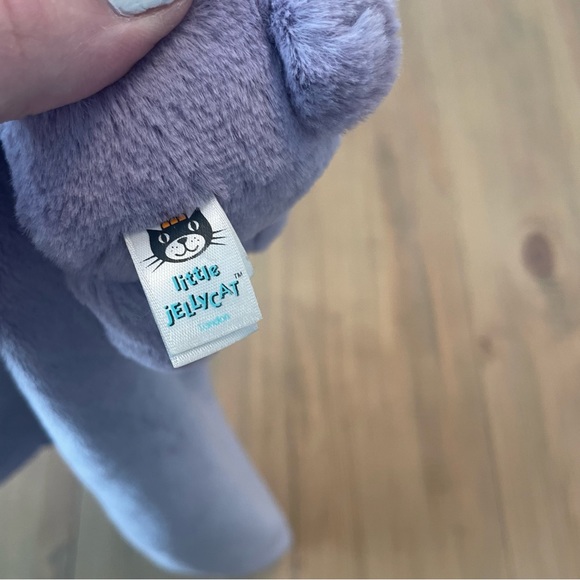 Jellycat Lovey Bashful Bunny Purple Security Blanket Infant Toy Soft Rare - Picture 4 of 6